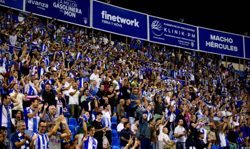 Afición del Hércules en el Estadio Rico Pérez/ Foto: Hércules CF