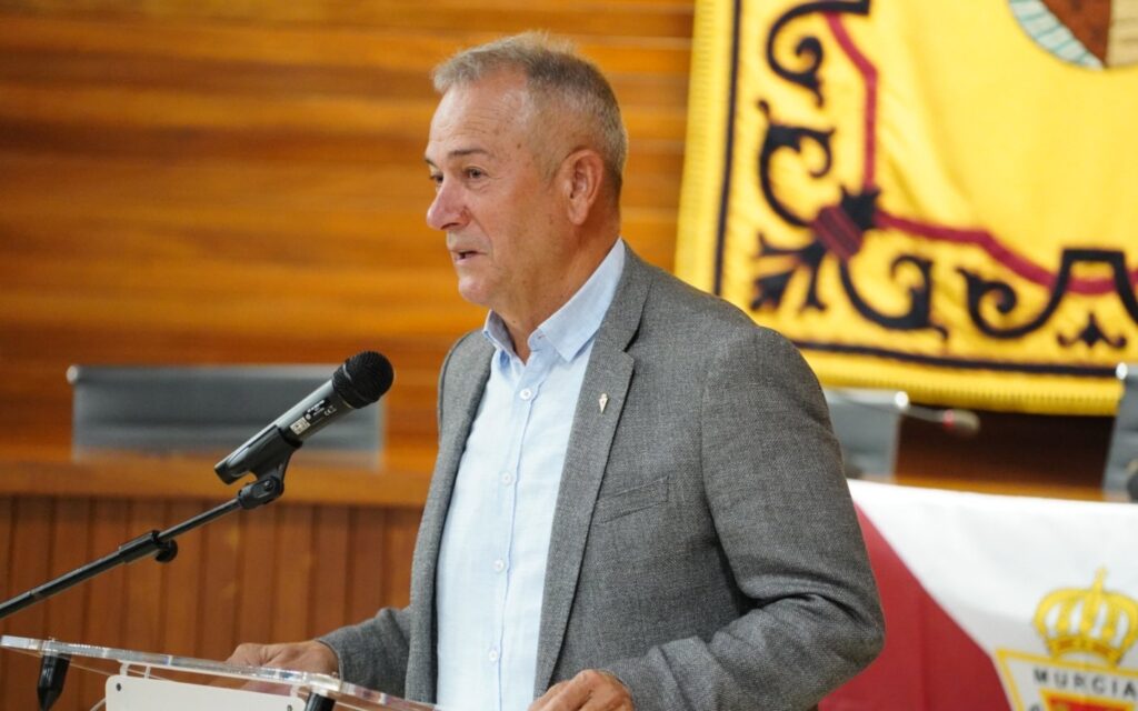 Felipe Moreno, durante su intervención en el Congreso/ Foto: Real Murcia CF