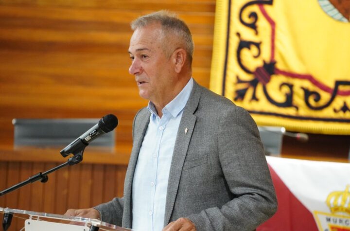 Felipe Moreno, durante su intervención en el Congreso/ Foto: Real Murcia CF