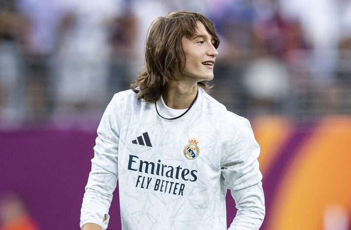 Joan Martínez, durante el calentamiento previo a un partido/ Foto: Real Madrid CD