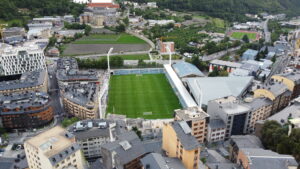 Una vista del Estadi Nacional desde el aire/ Foto: FC Andorra