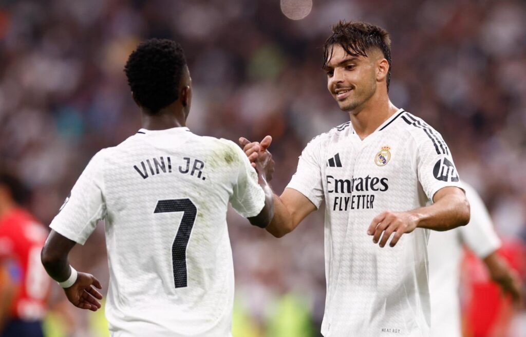 Vinicius y Asencio tras el partido/ Foto: Real Madrid CF